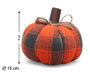 Atosa Calabaza Decorativa De Tela 15x9 cm en Tonos Otoñales