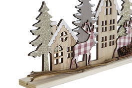 DKD Home Decor Decoracion Casas Multicolor MDF 45 x 4 x 14 cm (6 Unidades)