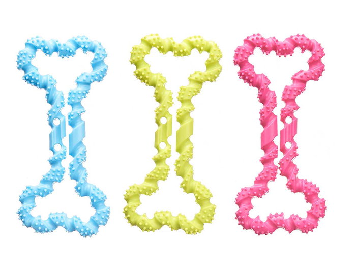 Mascow Mordedor Silicona con Asas 20 cm x 2 cm x 9 cm Surtido Colores (Set de 24)