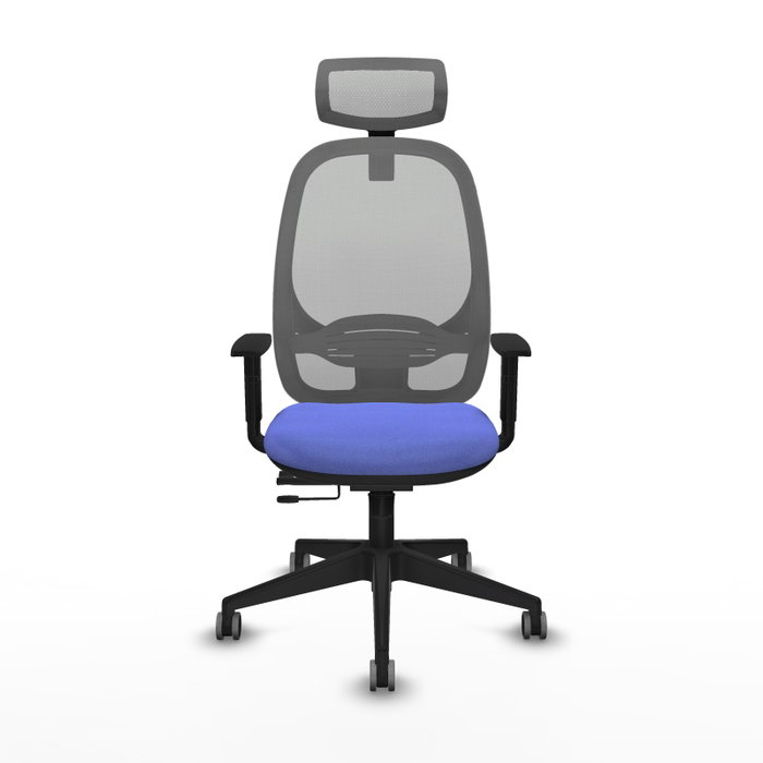 PIQUERAS Y CRESPO Silla de oficina Cilanco con mecanismo Sincro/Traslack, Azul claro y Gris PIQUERAS Y CRESPO Silla de oficina Cilanco con mecanismo Sincro/Traslack, Azul claro y Gris