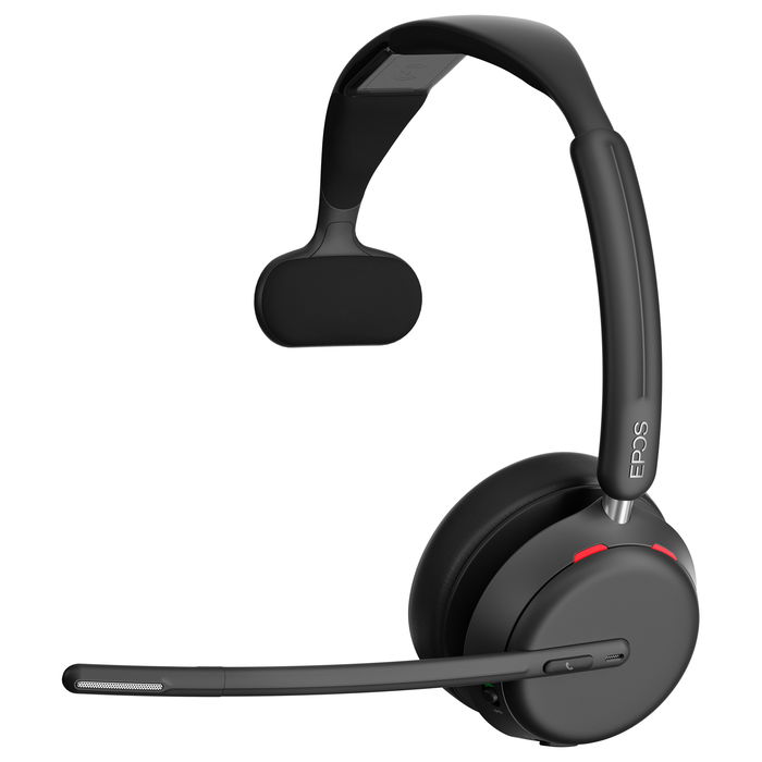 EPOS Auriculares Inalámbricos Impact 1030 para Oficina y Centro de Llamadas, Diadema Monoaural Negro, Bluetooth, Receptor USB