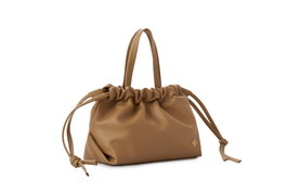 Lucky Bees Bolso de Mano Camel - Cuero de Polivinilo Elegante para Mujer, Bolso de Hombro Versátil (30x12x20 cm)