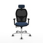 PIQUERAS Y CRESPO Silla de oficina Jorquera Sincro/Traslack Azul marino y Negro