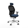 PIQUERAS Y CRESPO Silla de oficina Jorquera Sincro/Traslack Azul marino y Negro