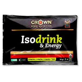CROWN SPORT NUTRITION Isodrink & Energy Monodosis Limon 32 G Bebida Deportiva
