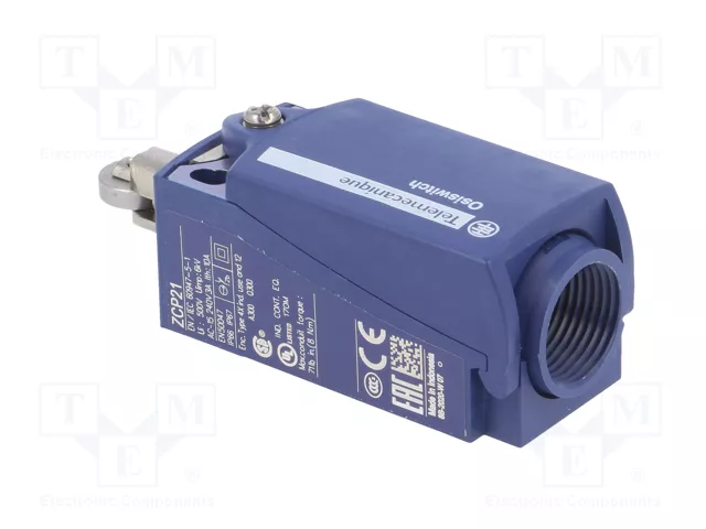 TELEMECANIQUE SENSORS XCKP2102G11 Interruptor de fin de carrera con roldana metálica