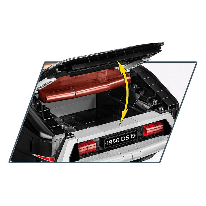 COBI 1956 Citroen DS 19 Executive Edition - Set de Construcción para Adultos y Niños, 2467 Piezas, Modelo en Negro y Blanco