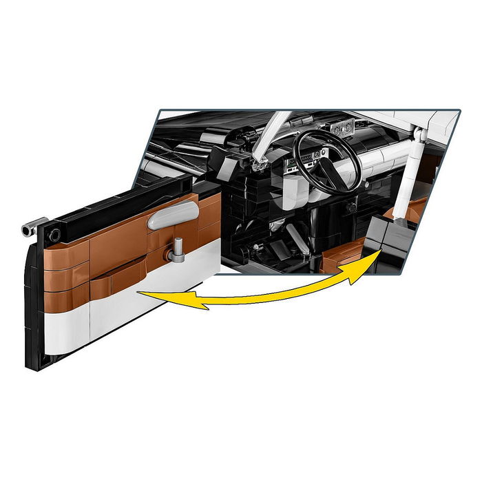 COBI 1956 Citroen DS 19 Executive Edition - Set de Construcción para Adultos y Niños, 2467 Piezas, Modelo en Negro y Blanco