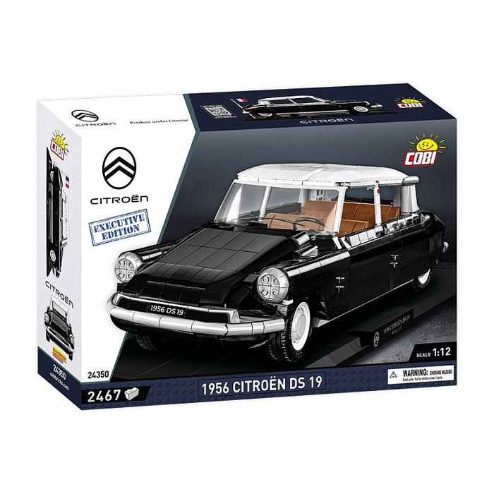 COBI 1956 Citroen DS 19 Executive Edition - Set de Construcción para Adultos y Niños, 2467 Piezas, Modelo en Negro y Blanco