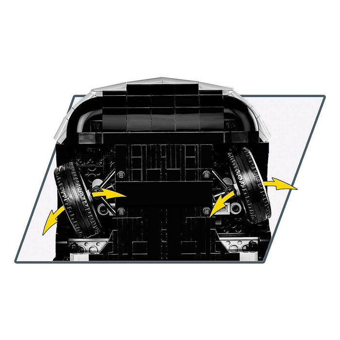 COBI 1956 Citroen DS 19 Executive Edition - Set de Construcción para Adultos y Niños, 2467 Piezas, Modelo en Negro y Blanco