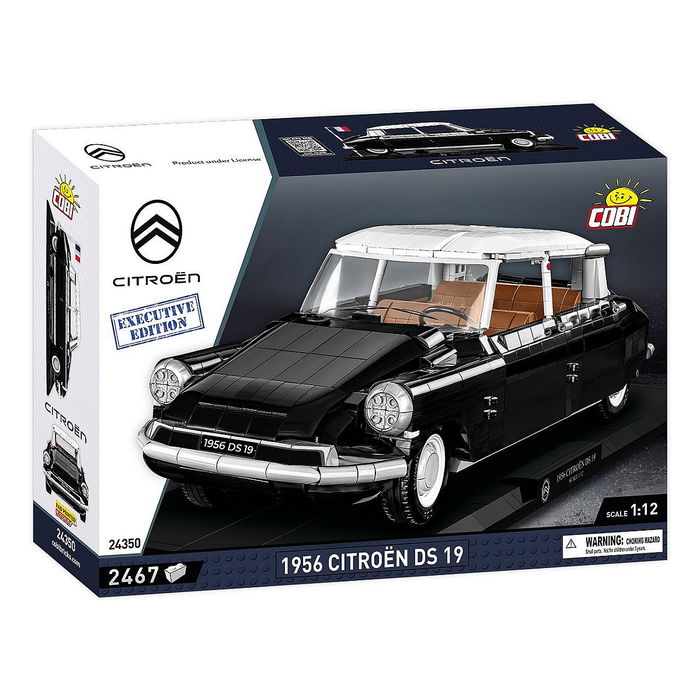 COBI 1956 Citroen DS 19 Executive Edition - Set de Construcción para Adultos y Niños, 2467 Piezas, Modelo en Negro y Blanco