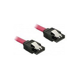 DeLOCK Cable SATA 6 Gb/s 10 cm Rojo