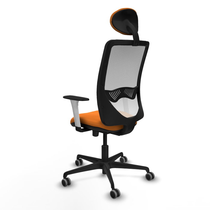 PIQUERAS Y CRESPO Silla de oficina Zulema Naranja y Blanco PIQUERAS Y CRESPO Silla de oficina Zulema Naranja y Blanco