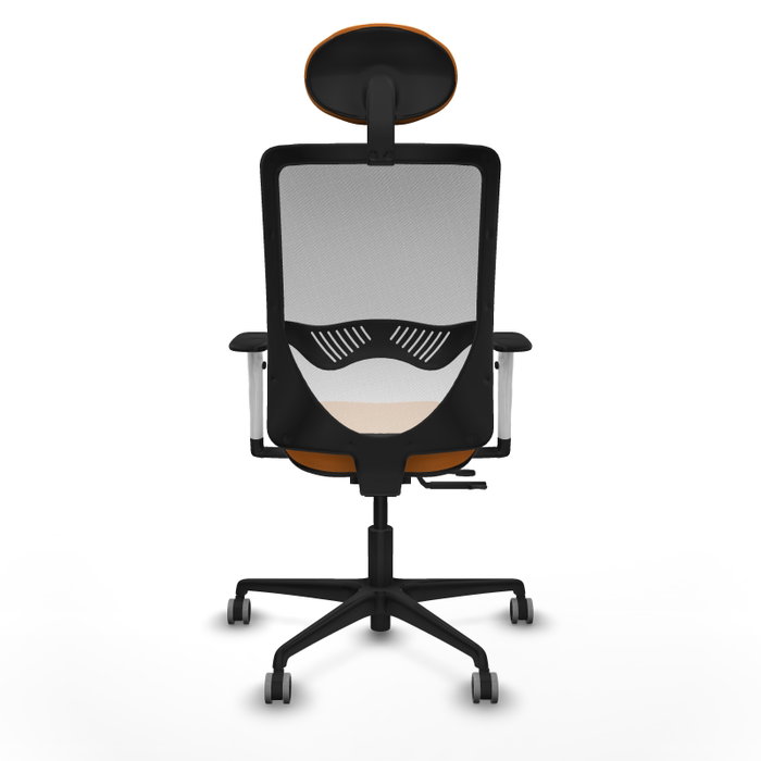 PIQUERAS Y CRESPO Silla de oficina Zulema Naranja y Blanco PIQUERAS Y CRESPO Silla de oficina Zulema Naranja y Blanco