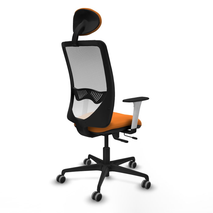 PIQUERAS Y CRESPO Silla de oficina Zulema Naranja y Blanco PIQUERAS Y CRESPO Silla de oficina Zulema Naranja y Blanco