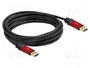 DeLOCK Cable USB 3.2 Gen 1 de 5 m, Tipo-A a Tipo-A, Metal
