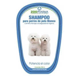 ZOOPHARMA VET Champú para Perros de Pelo Blanco 250ml Ecológico Hipoalergénico Antilágrimas