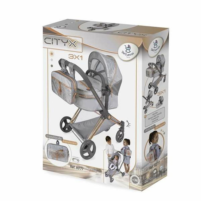 Decuevas Coche de Muñeca 3X1 Plegable Cityx Decuevas Coche de Muñeca 3X1 Plegable Cityx