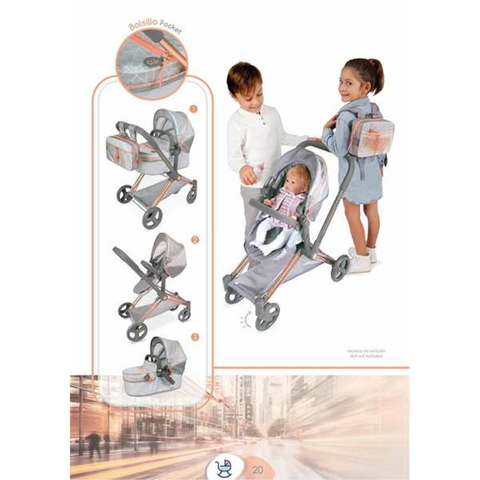 Decuevas Coche de Muñeca 3X1 Plegable Cityx Decuevas Coche de Muñeca 3X1 Plegable Cityx