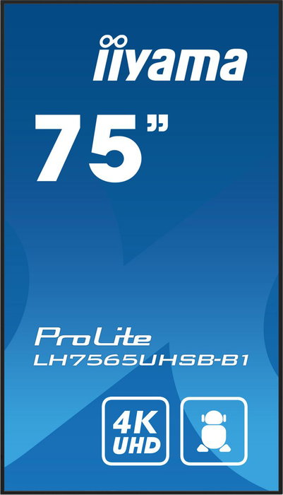 Iiyama LH7565UHSB-B1 Monitor 75 pulg. 4K UHD IPS Android 11 Iiyama LH7565UHSB-B1 Monitor 75 pulg. 4K UHD IPS Android 11