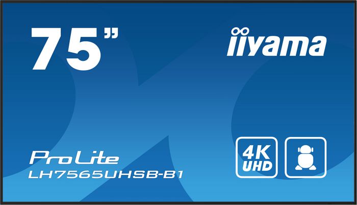 Iiyama LH7565UHSB-B1 Monitor 75 pulg. 4K UHD IPS Android 11 Iiyama LH7565UHSB-B1 Monitor 75 pulg. 4K UHD IPS Android 11