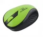 Esperanza TM114G Ratón Óptico Inalámbrico RF 2.4 GHz 1000 DPI, 3 Botones, RGB Rainbow, Diseño para Mano Derecha, Color Verde y Negro