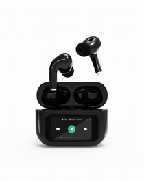 Gembird TWS-LCD-ANC-01-BK Auriculares Inalámbricos con Cancelación de Ruido y Pantalla LCD