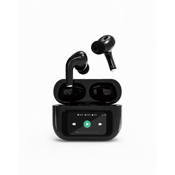 Gembird TWS-LCD-ANC-01-BK Auriculares Inalámbricos con Cancelación de Ruido y Pantalla LCD Gembird TWS-LCD-ANC-01-BK Auriculares Inalámbricos con Cancelación de Ruido y Pantalla LCD