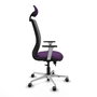 PIQUERAS Y CRESPO Silla de oficina Zulema con mecanismo Sincro/Traslack, Morado y Gris