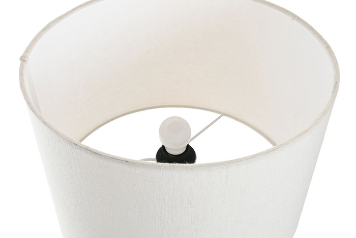 DKD Home Decor Lámpara Sobremesa India lamps 1c25 Latón Hueso Dorado Beige 36x36x45 cm