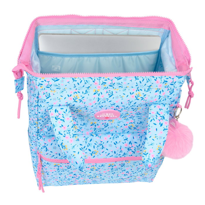 Mochila para Portátil Vicky Martín Berrocal vmb Azul Rosa 27 x 40 x 19 cm Mochila para Portátil Vicky Martín Berrocal vmb Azul Rosa 27 x 40 x 19 cm