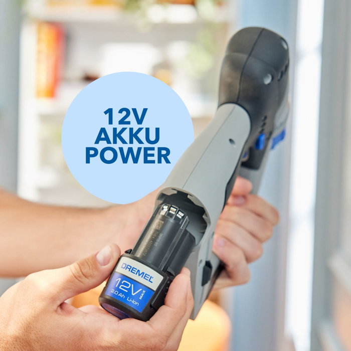 Dremel Taladro y atornillador inalámbrico 3 en 1 DD12V-S1 12 V con batería de 2 Ah