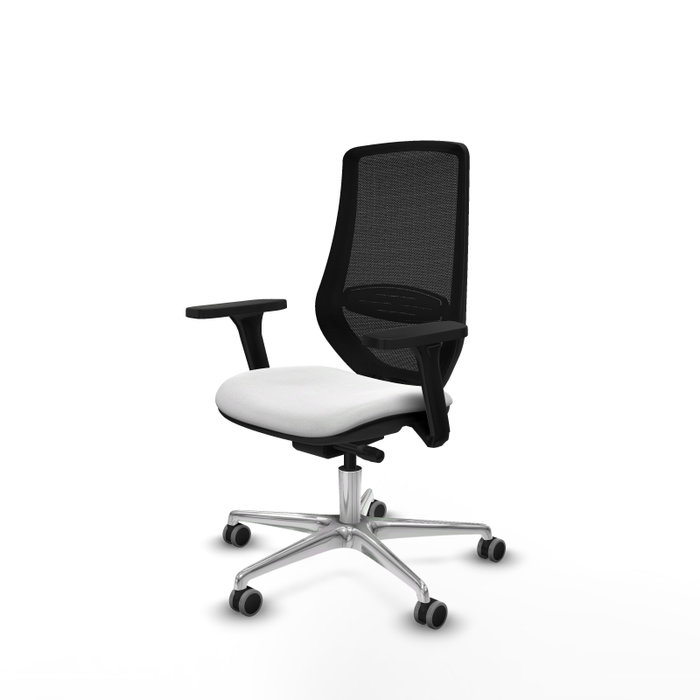 PIQUERAS Y CRESPO Silla de oficina Mardos con mecanismo Sincro/Traslack Blanco/Negro PIQUERAS Y CRESPO Silla de oficina Mardos con mecanismo Sincro/Traslack Blanco/Negro