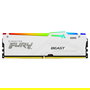 Kingston FURY Beast EXPO 64GB Kit de 2 (2x32GB) DDR5 RAM 6000MT/s CL30 288-pin DIMM White RGB, Memoria para PC AMD EXPO 1.0, On-Die ECC