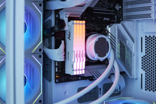 Kingston FURY Beast 64GB 6000MT/s DDR5 CL30 DIMM Kit de 2 Blanco RGB EXPO Kingston FURY Beast 64GB 6000MT/s DDR5 CL30 DIMM Kit de 2 Blanco RGB EXPO