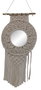 DKD Home Decor Espejo Macrame Cristal Blanco 31x2x90
