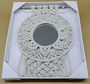 DKD Home Decor Espejo Boho Blanco 2 x 90 x 31 cm Macrame Cristal (2 Unidades)