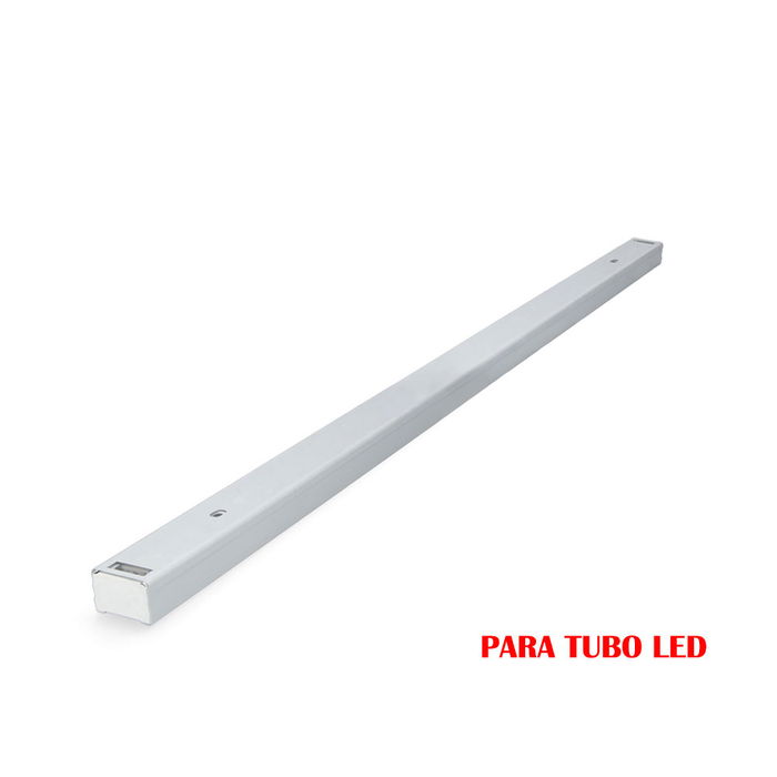Edm Regleta fluorescente para tubo de led 1 x 18 w (eq. 36 w) 123 cm