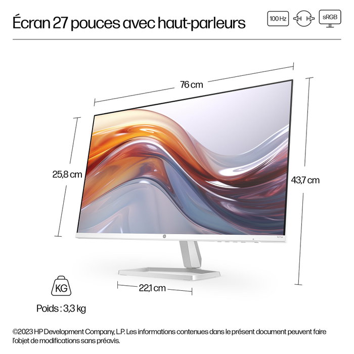 HP 527sa Serie 5 Monitor de 27 pulg. Full HD IPS Plata HP 527sa Serie 5 Monitor de 27 pulg. Full HD IPS Plata