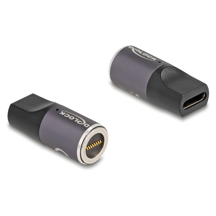 DeLOCK Adaptador para cable de carga de portátil USB Type-C a conector magnético de 8 pines DeLOCK Adaptador para cable de carga de portátil USB Type-C a conector magnético de 8 pines