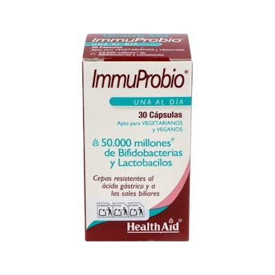 Health Aid ImmuProbio 50 Billones 30 Cápsulas Vegetales