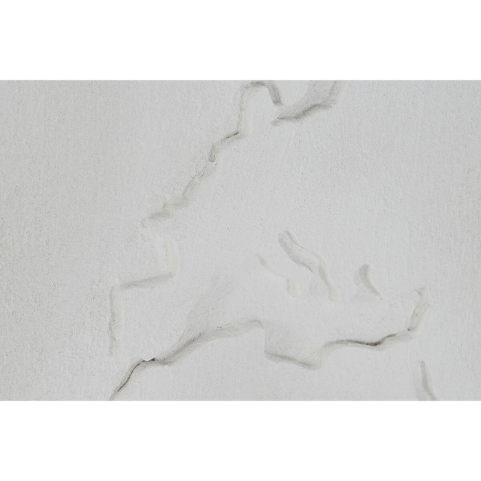 DKD Home Decor Set de 3 Decoraciones de Pared Mapamundi Blanco
