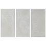 DKD Home Decor Set de 3 Decoraciones de Pared Mapamundi Blanco