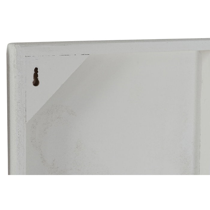 DKD Home Decor Set de 3 Decoraciones de Pared Mapamundi Blanco