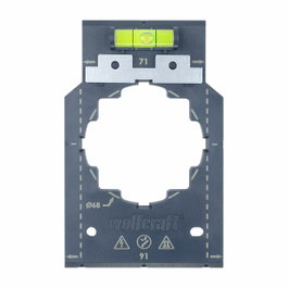 Wolfcraft Plantilla para marcar y alinear, medidas 71 y 91 mm