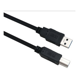 Helos Cable USB 3.2 Gen 1 A a B de 1 m, Negro