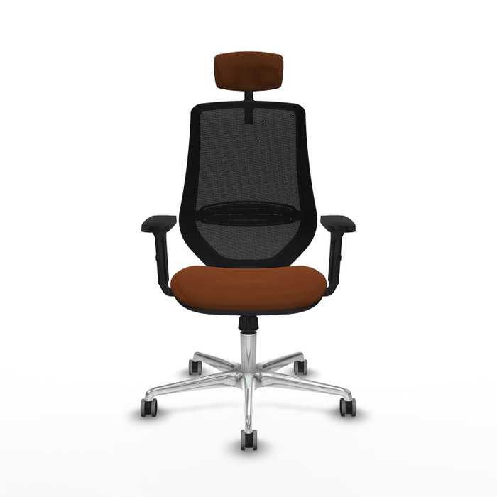 PIQUERAS Y CRESPO Silla de oficina Mardos con mecanismo Sincro, Marrón y Negro PIQUERAS Y CRESPO Silla de oficina Mardos con mecanismo Sincro, Marrón y Negro