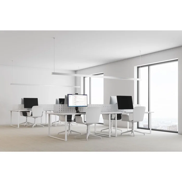 Kensington K55512WW Soporte SmartFit para Monitor hasta 32" - Brazo Ergonómico de Ahorro de Espacio con Sistema de Gestión de Cables, Negro
