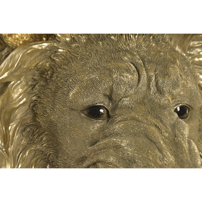 DKD Home Decor Lámpara Aplique Resina León Dorado