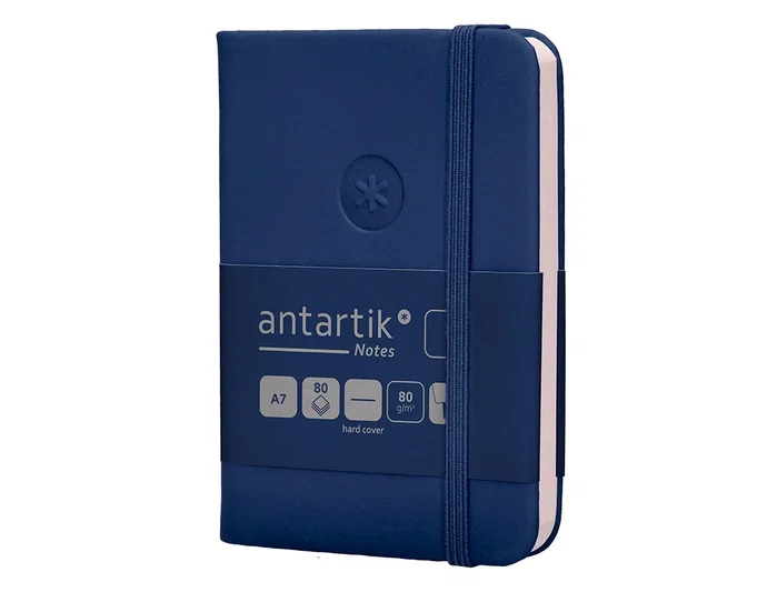 Antartik Cuaderno A7 Tapa Dura Hojas Lisas Azul Marino 80 Hojas 80 gr FSC